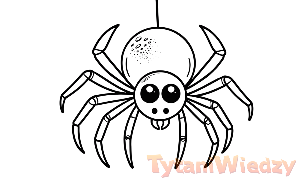 Wielki pająk na pajęczynie
