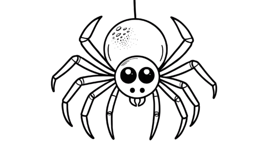 Wielki pająk na pajęczynie