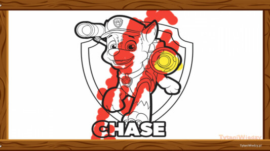 Psi Patrol Chase – Pokolorowane przez Anonim