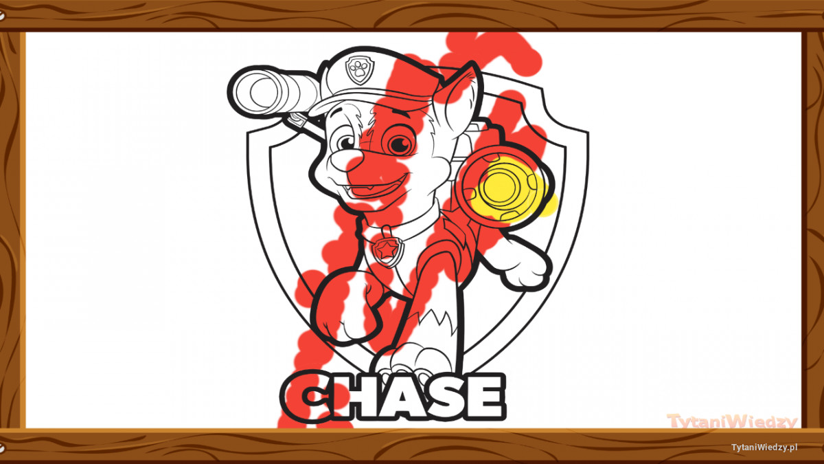 Psi Patrol Chase – Pokolorowane przez Anonim