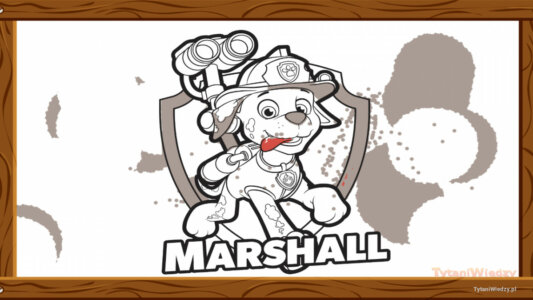 Psi Patrol Marshall – Pokolorowane przez Anonim