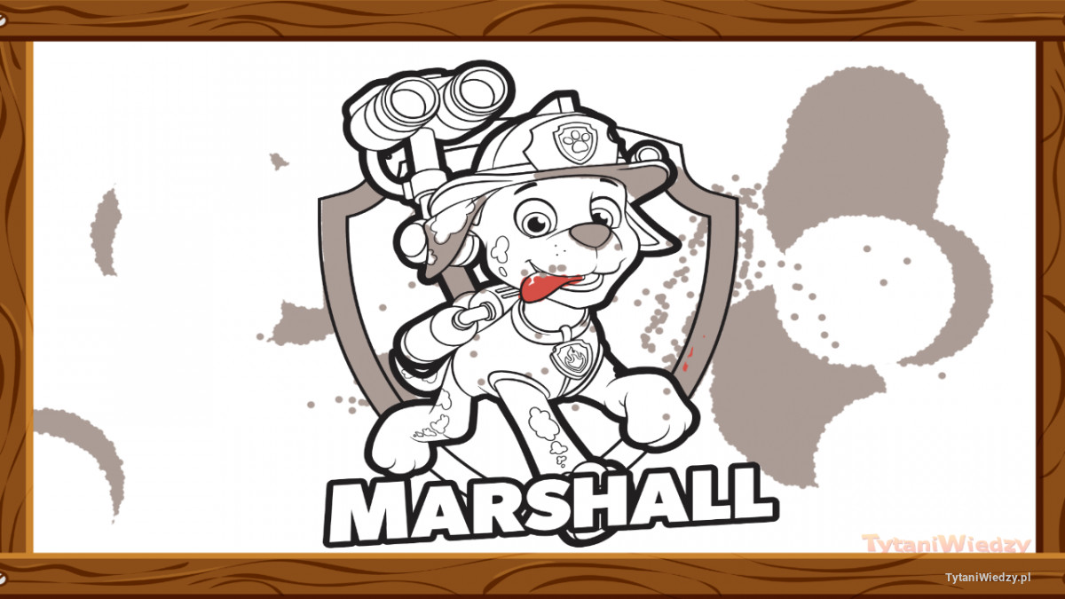Psi Patrol Marshall – Pokolorowane przez Anonim
