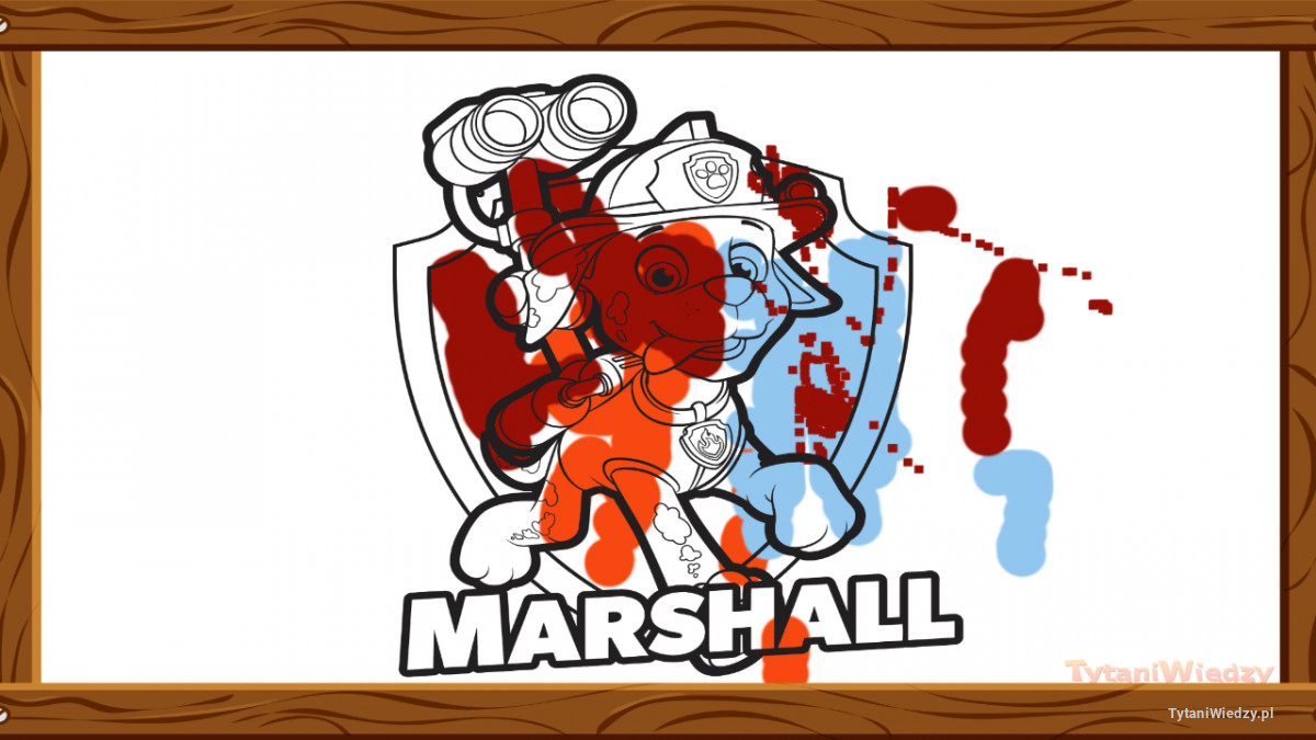 Psi Patrol Marshall – Pokolorowane przez Anonim