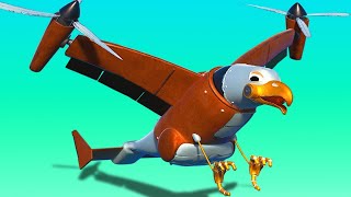 Animacars – orzeł samolot na misji ratunkowej! – kreskówki dla dzieci z pojazdami i zwierzakami