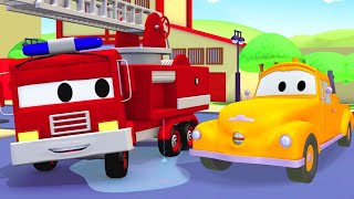 Bajki o samochodach dla dzieci – frank wóz strażacki – miasto samochodów – bajki dla dzieci