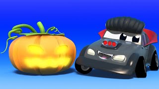 Bajki o samochodach dla dzieci – halloween: straszny wampir – super ciężarówka !