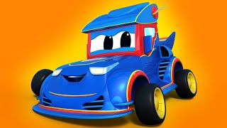 Bajki o samochodach dla dzieci – śmieciarka spotyka ducha – super ciężarówka w mieście samochodów !