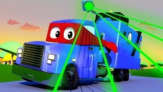 Bajki o samochodach dla dzieci – multipliable police trucks- carl super ciężarówka