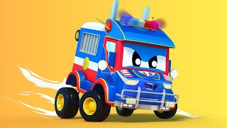 Bajki o samochodach dla dzieci – najlepsze bajki z serii policjant – super ciężarówka !