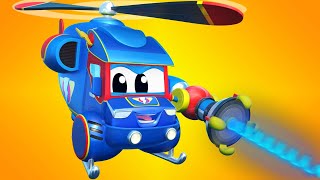 Bajki o samochodach dla dzieci – super helikopter gra w mini golfa! – super ciężarówka !