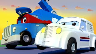 Bajki o samochodach dla dzieci – super samochód listonosz – carl super ciężarówka
