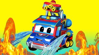 Bajki o samochodach dla dzieci – super strażak na ratunek – super ciężarówka w mieście samochodów !