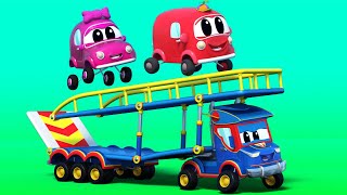 Bajki o samochodach dla dzieci – super transporter i pojazdy akrobaci – super ciężarówka !