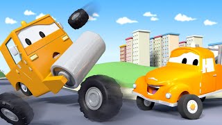 Bajki o samochodach dla dzieci – walec steve – miasto samochodów – bajki dla dzieci