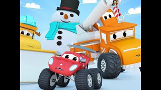Bajki o samochodach dla dzieci – zimowe wydanie specjalne – miasto samochodów – bajki dla dzieci