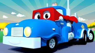 Bajki o samochodach dla dzieci -super tow truck- carl super ciężarówka ciężarówki wideo dla dzieci