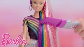 Barbie błyszczące tęczowe włosy – @barbie po polsku