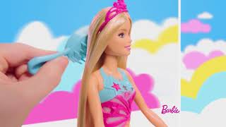Barbie magiczne włosy księżniczki – światła i dźwięki – dreamtopia – @barbie po polsku​
