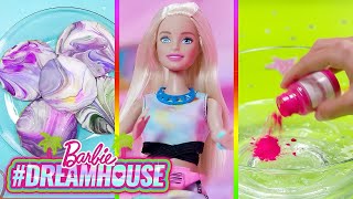 Barbie po polsku – brokatowy slime i tęczowa polewa diy + lalki extra! – dom marzeń remix