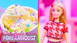 Barbie po polsku –  przyjęcie w nowym domu marzeń barbie i domowe lody  – dom marzeń remix