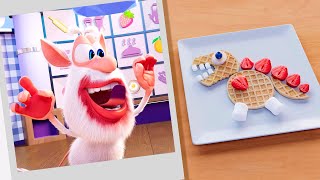 Booba puzzle z jedzeniem zwierzęta waflowe śmieszne bajki dla dzieci super toons tv