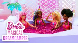 Brokatowe, różowe spa z księżniczką jess! – barbie magiczny kamper – @barbie po polsku