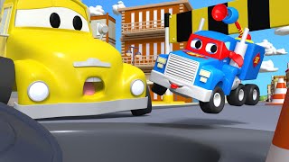 Carl super ciężarówka – mini ciężarówka – mieście samochodów  bajki dla dzieci