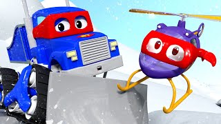 Ciężarówki wideo dla dzieci – śnieżne powyże- carl super ciężarówka