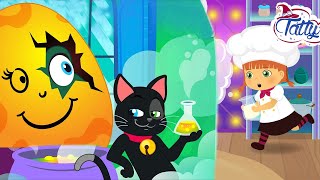 Gra tatti i misifu. zbiór śmiesznych filmów dla dzieci. podróż przez magiczny świat
