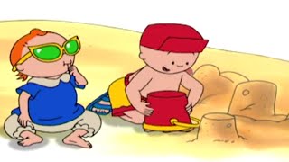 Kajtus po polsku – kajtus na plaży – bajki dla dzieci – animacja kreskówka – caillou polish