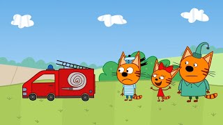 Kot-o-ciaki – remiza strażacka – bajki dla dzieci – epizod 48