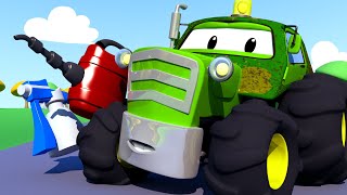Lakiernia toma – traktor ben 2 – miasto samochodów bajki samochodowe dla dzieci