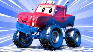 Lakiernia toma holownik – marley monster truck jest spidermanem! – miasto samochodów – bajki