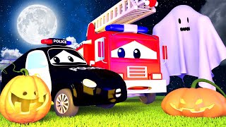 Patrol policyjny – ein geist erschreckt die babies im car city halloween-special – miasto samochodów