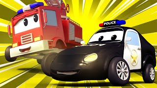 Patrol policyjny – zespsuta lodówka – miasto samochodów  bajki dla dzieci