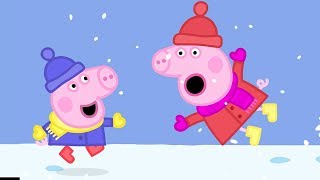 Peppa pig po polsku najlepsze odcinki – snieg – świnka peppa