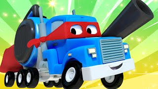 Przywoływacz lata – carl super ciężarówka – miasto samochodówdów  bajki dla dzieci