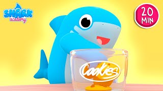 Shark academy kto wziął ciasteczko ze słoiczka? piosenki dla dzieci z baby sharkiem