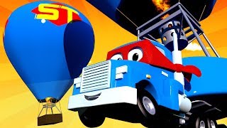 Super balon – carl super ciężarówka – miasto samochodówdów  bajki dla dzieci