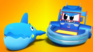 Super łódka straszy rekiny – super ciężarówka –