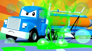 Super odkurzacz – carl super ciężarówka – miasto samochodówdów  bajki dla dzieci