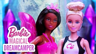 Tęczowa wróżka i kryształowa jaskinia skarbów! – barbie magiczny kamper – @barbie po polsku​