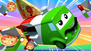 Tom holownik – carlo pizza-bus! – miasto samochodów – bajki dla dzieci