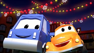 Tom holownik – chuck i świąteczne ozdoby – miasto samochodów – bajki dla dzieci