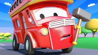 Tom holownik – denver podwójny autobus 4 – miasto samochodów – bajki dla dzieci