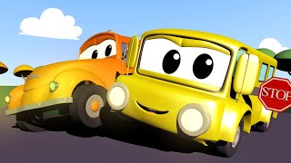 Tom holownik – lilly autobus nie może zapalić silnika – miasto samochodów – bajki dla dzieci