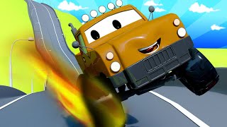 Tom holownik – marley monster truck 4 – miasto samochodów – bajki dla dzieci