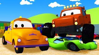 Tom holownik – marley monster truck – miasto samochodów – bajki dla dzieci
