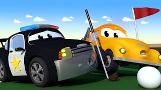 Tom holownik – mat radiowóz trafia penny piłką od golfa! – miasto samochodów – bajki dla dzieci